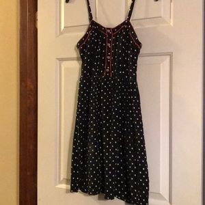 Black and white poka dot dress